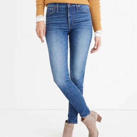 Madewell 9" Mid-Rise Skinny Jeans in Pendale Wash Size 25 - Picture 2 of 15